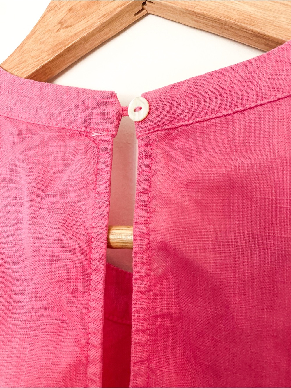 UNBRNDED | 100% Linen | Relaxed Halter Shift Dress | Size S - Picture 6 of 7